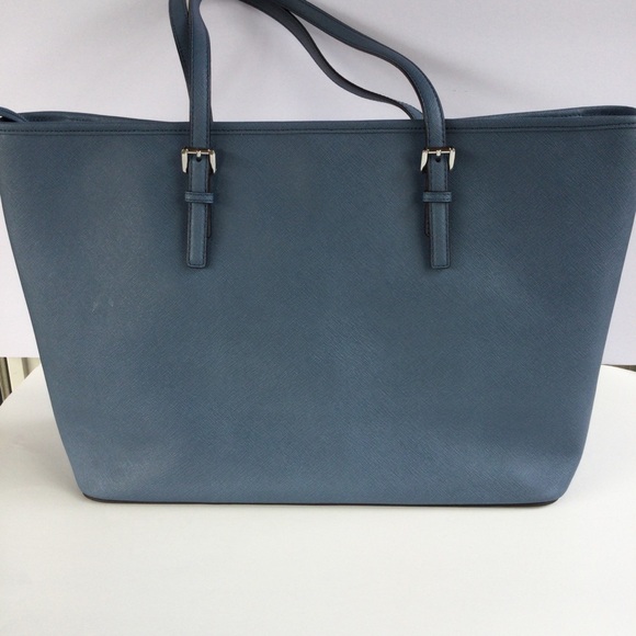 Michael Kors Jet Set Saffiano Leather Large Travel Vacation Shoulder Bag Tote MK - Picture 15 of 16